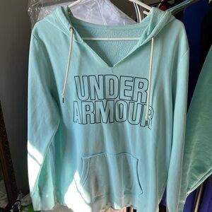 Under Armour Women's Light Blue V-Neck Sweater